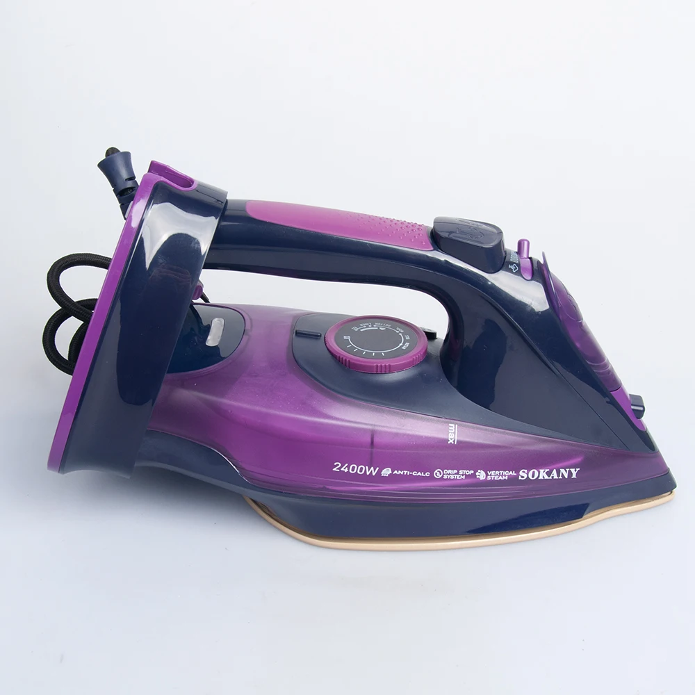 Houselin Non-Stick Soleplate Steam Iron for Clothes, 2400 Watts Ironing, Fabric Steamer, Garment Steamer, Powerful Steam