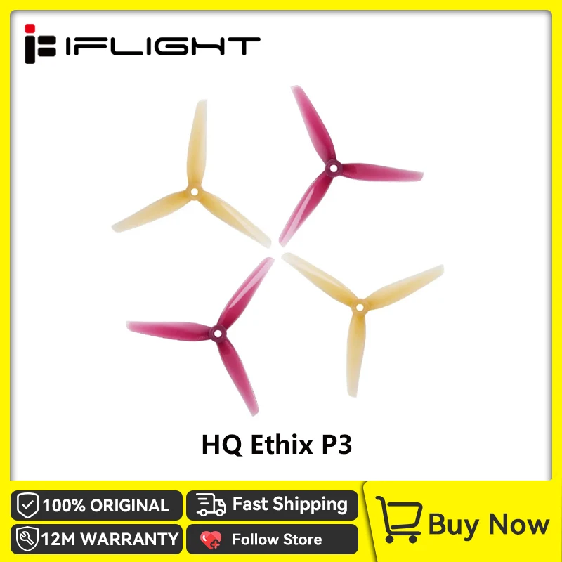 HQProp 5.1x3 3-Blade PC Propeller 6/12/16 Pairs for FPV Drone