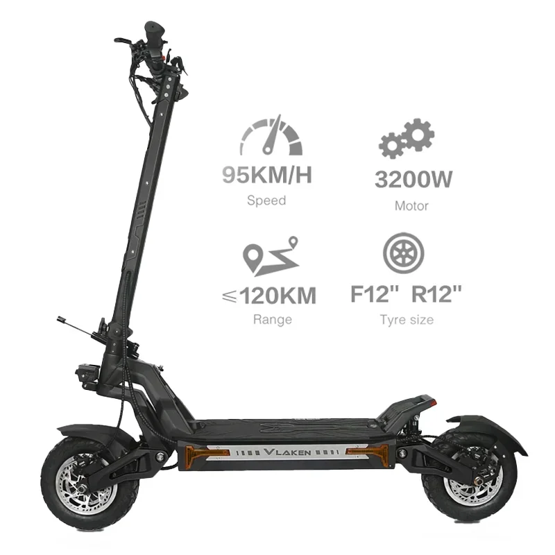 Trottinette électrique Tout-terrain Cheevalry S10 3200W Double Moteur - 52V 33AH - 70km/h
