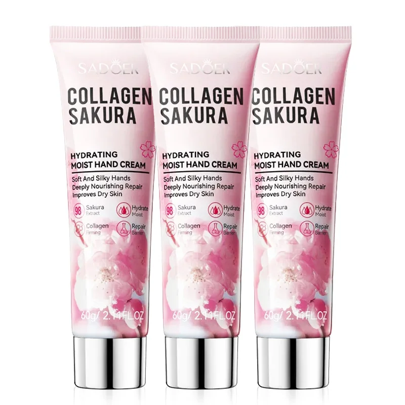SADOER Sakura Hand Cream Hands Skin Whitening Moisturizing Hydrating Anti-aging Hands Beauty Skin Care Products