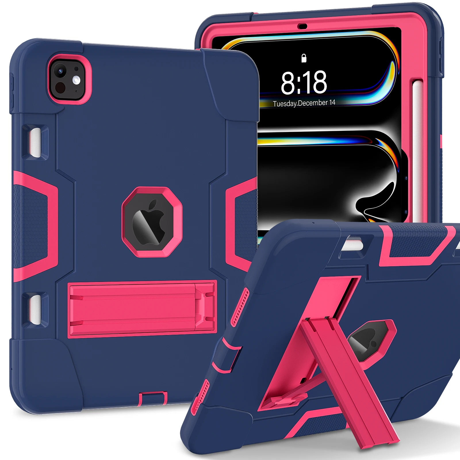 Enhanced Shockproof Kids Tablet Case with Armor Stand and Cover