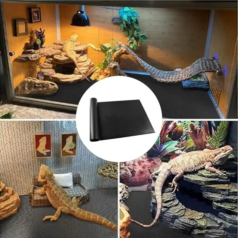 Reptile Bedding Material Reptile Carpet Reptile Carpet Terrarium Liner Bedding Reptile Substrate Mat Safe And Comfortable Cage Mat For Snake Gecko Lizard