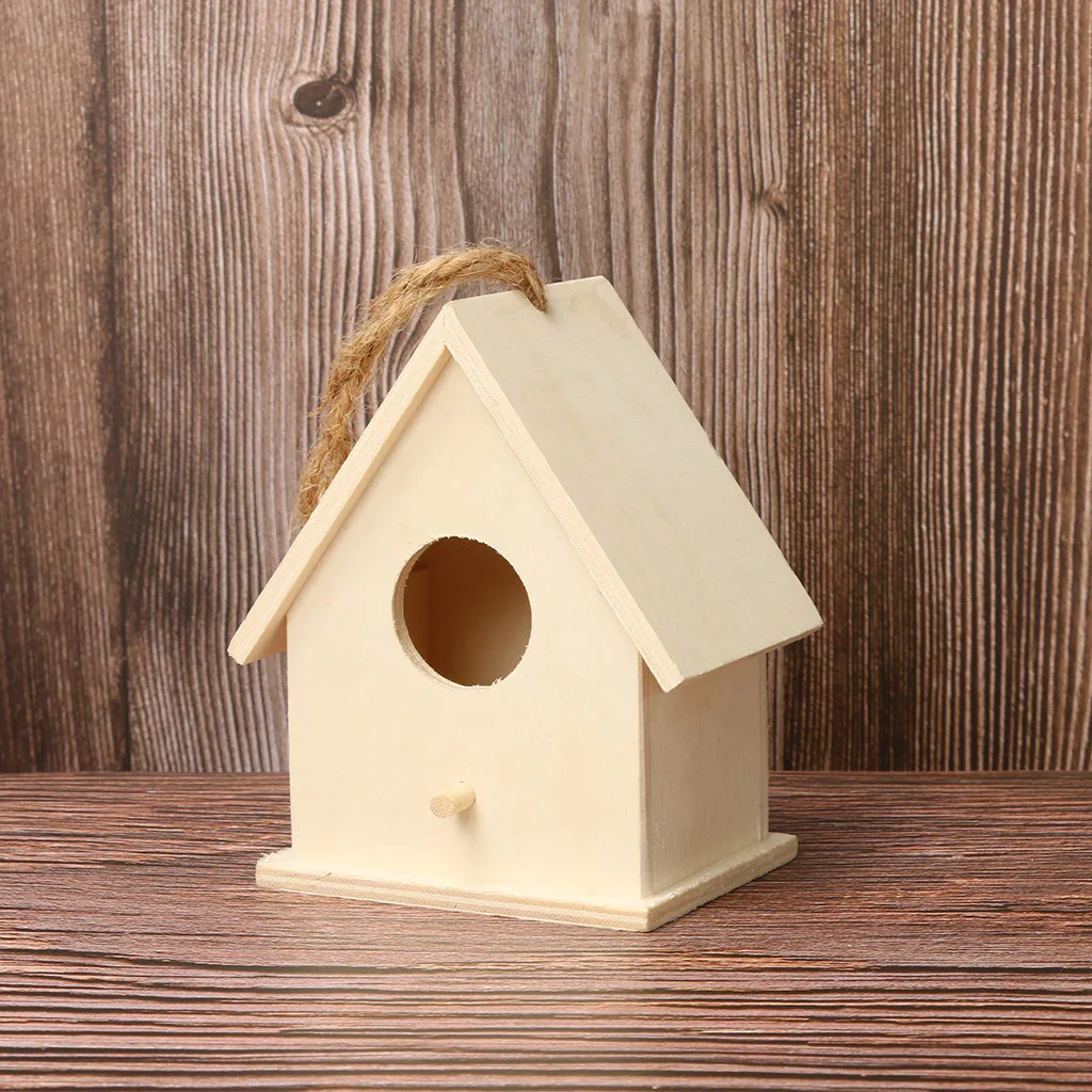 Creative Wall Mounted Wooden Outdoor Birdhouse Dox House Bird House Home Wall Mounted Bird Supplies For Indoor and Outdoor