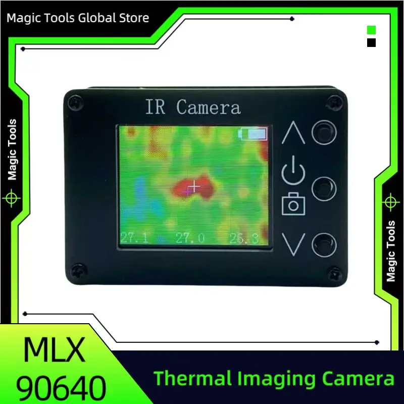 Mini caméra d'imagerie thermique infrarouge, pistolet de détection de température Portable à résolution de 32x24 pixels avec-40 ℃   à 300 ℃   Gamme Type-C