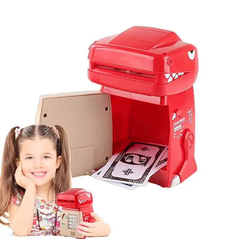 

Pig Bank Cash Coin Atm Dinosaur Shaped Safe Coin Banks Money Saving Box With Password Unlocking Function Plays Children's Song