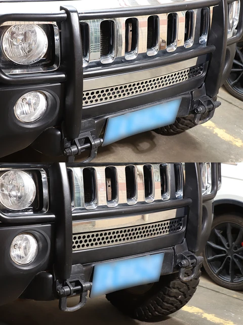 Für Hummer H3 2005-2009 Edelstahl Auto Front Stoßstange Grille Air