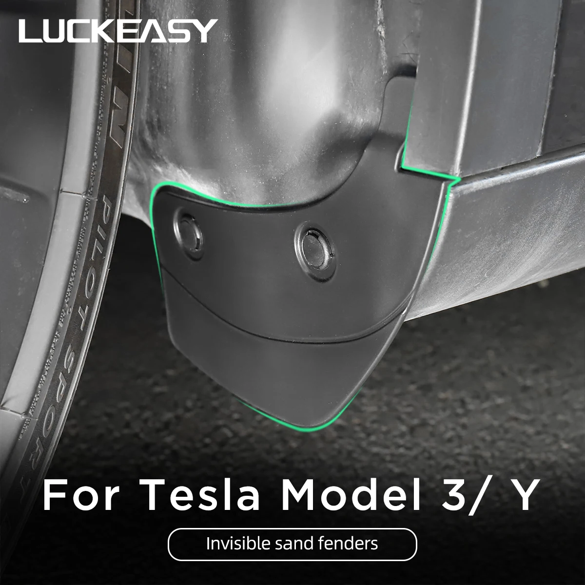 Luckeasy – Garde-boue Invisible Pour Tesla Modèle 3, Modèles Y 2020 – 2022,  Modification Des Accessoires Extérieurs De Voiture, 4 Pièces - AliExpress