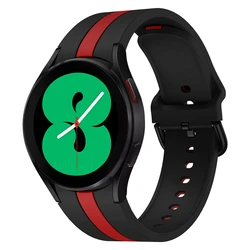 Silicone Sports Bracelet Watch Band, 20mm Strap - Galaxy4 classic 46mm (2 black red)