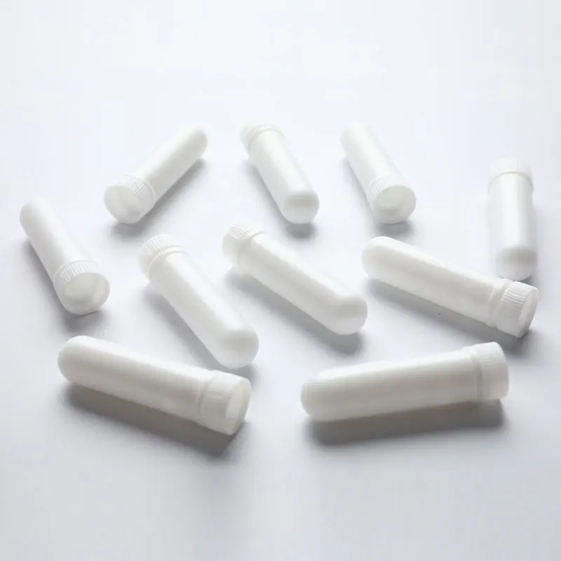 10 Stück Inhalator Stick ätherisches Öl Aroma therapie weiße Nasen inhalator Röhrchen leer – Detail 11