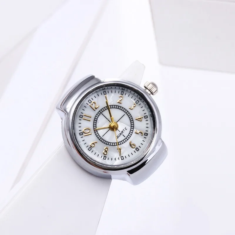 

Vintage Punk Quartz Finger Watch Ring for Women Men Gothic Watches Rings Digital Watch Elastic Stretchy Rings Jewelry Clock Gift