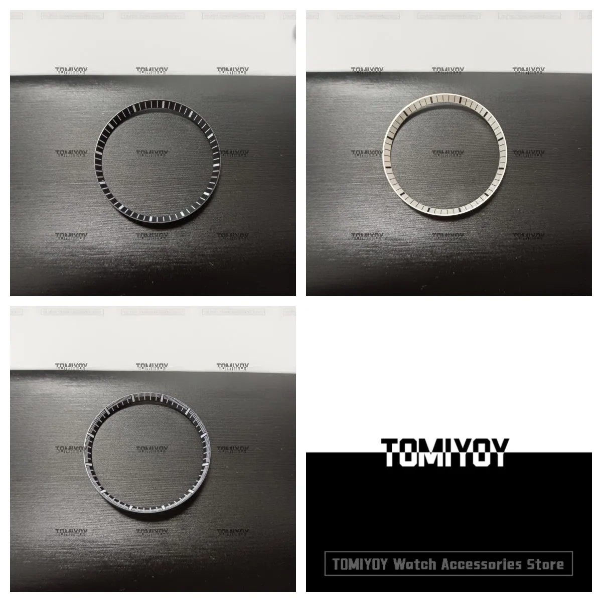 30.4Mm Nero Argento Scala Capitolo Rame Anello Capitolo Misura Per Seiko 7002 Skx007 Srpd Nh35 Nh36 Movimento Orologio Subacqueo