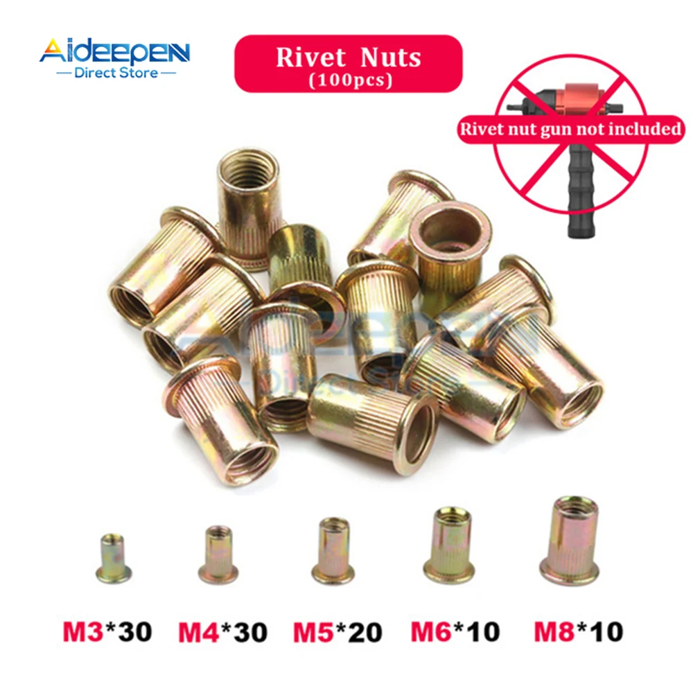 Rivet Gun Rivet Nut Tool Electric Rivet Gun Removable Electric M3~M8 Rivet Nut Tool Adapter Insert Nut Pull Riveting Tool for Drill/Hand Wrench