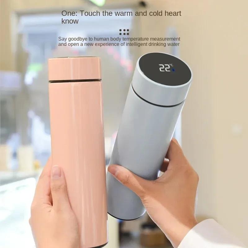 304 intelligent stainless steel insulated cup senses water temperature, displays temperature, and provides long-term insulation
