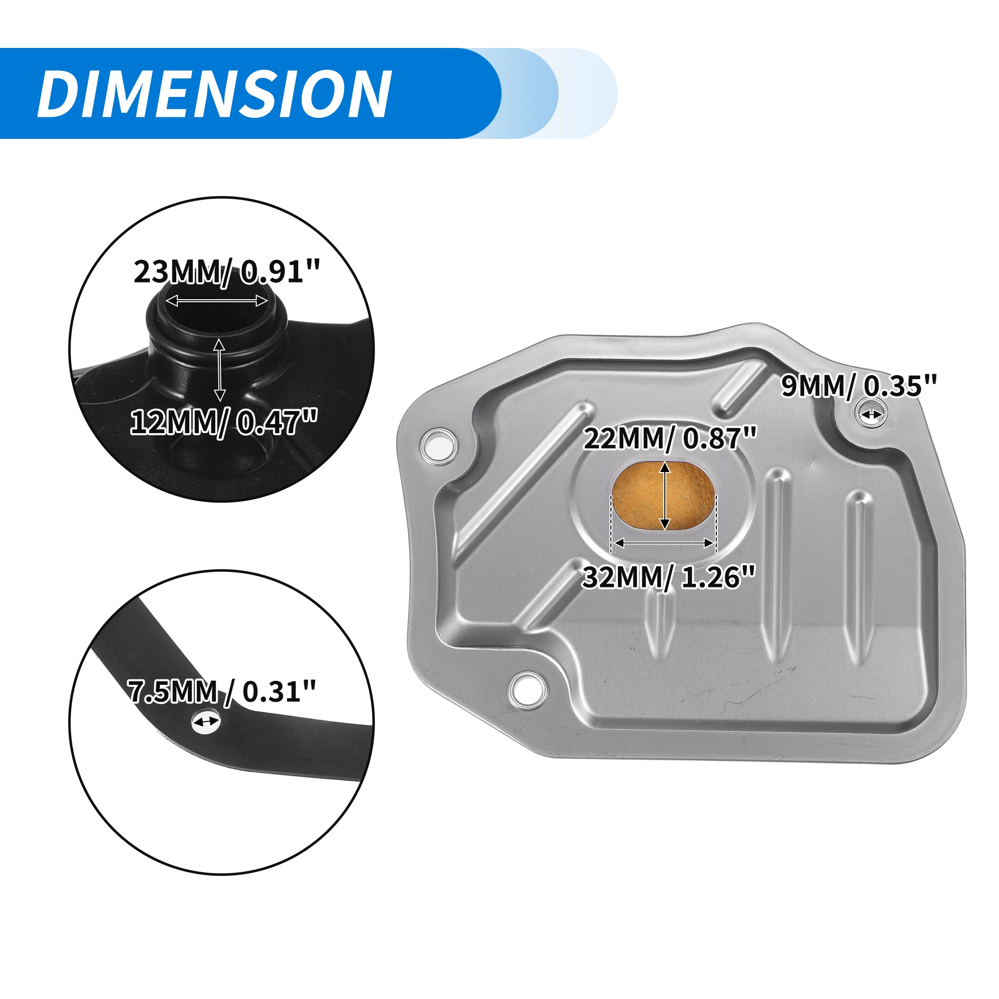 UXCELL Car Transmission Filter Oil Pan Gasket Kit for TOYOTA Yaris VIOS Sedan 2005 2006 2007 2008 2009 2010 2011 2012 2013