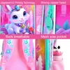 3Pcs Backpack for Girls, 16" Kids Bookbag with Lunch Box，School Backpacks for Elementary Preschool Kindergarten 3