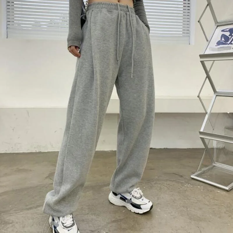 

Autumn Pants 2022 New Winter High Waist Trousers Women's Pantalon Casual Solid Harem Pants Female Trousers with Pocket 23144