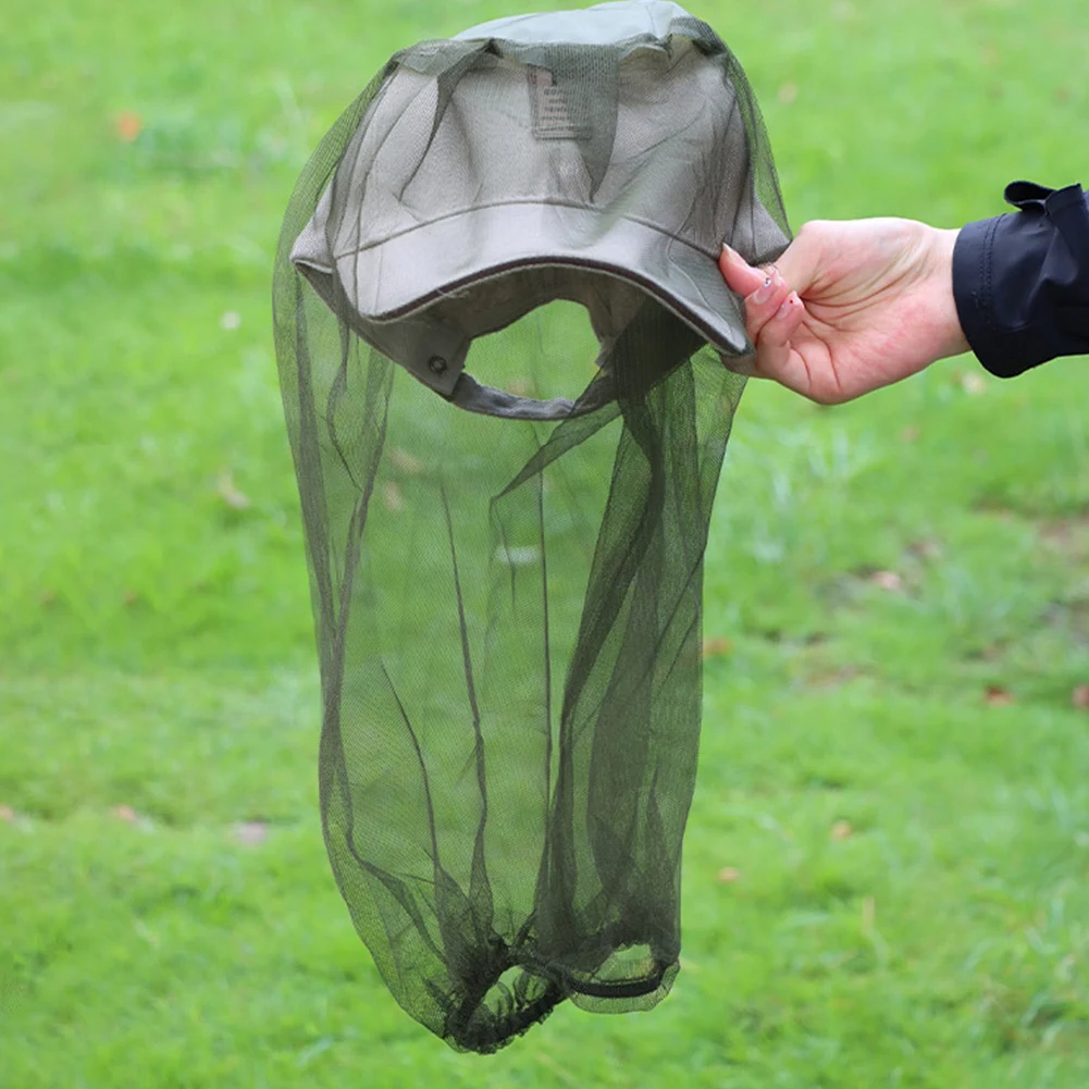 1 or 2 PCS Anti Mosquito and Midge Face and Head Protector Net Cover for Hat 5