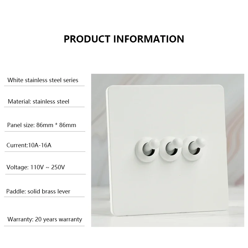 vintage wall toggle light switch tomada eletrica 03