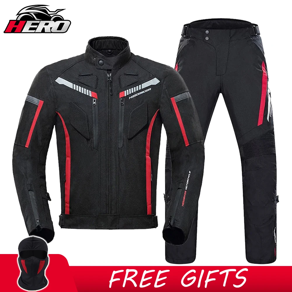 

Motorcycle Jacket Waterproof Winter Cold-proof Motorbike Clothing Protective Gear Motocross Suit With Linner For 4 Season M-3XL