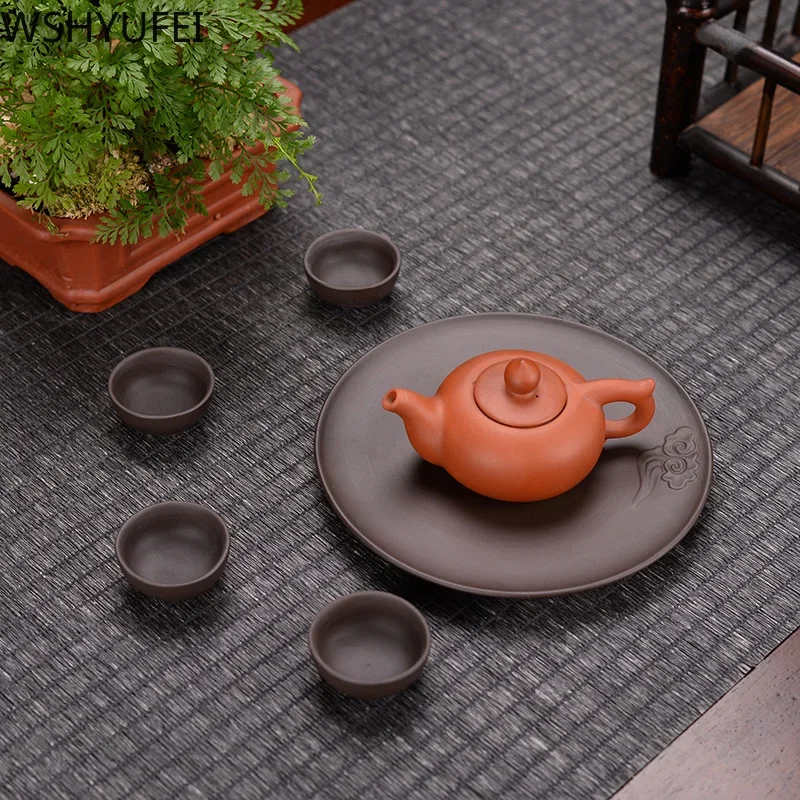 Tea Pet Ornaments 1 PCS Yixing Purple Clay Tea pet Ornament Mini Fingertip teacup Tea ceremony Accessories