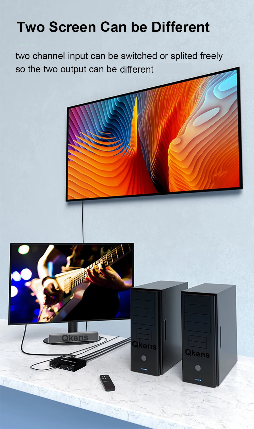 4K 60hz 2x2 HDMI Ʈ 2  2 ƿ HDMI ġ й,    , fr PS4 PS5 DVD Ʈ PC-TV 