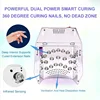 98W Professional Twin Light Durable Cordless Pro Mirror-finish Interior Low Heat Model Rechargeable Gel Dryer UV LED Nail Lamp 4
