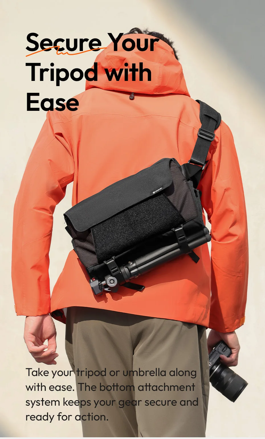 ulanzi BP11 Crossbody Kamera 9L Kapazität Schulter Smartphone Fotografie Digital SLR Für Sony Canon Nikon Schulter Tasche_voghion.com