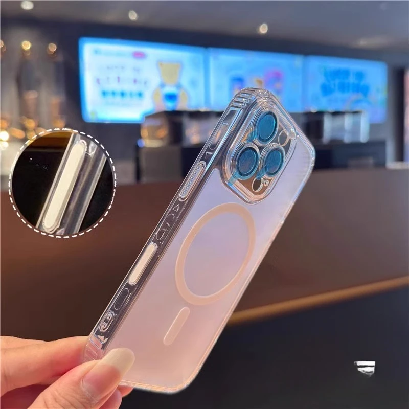 Translucent Clear Case with Camera Protector and Control Button