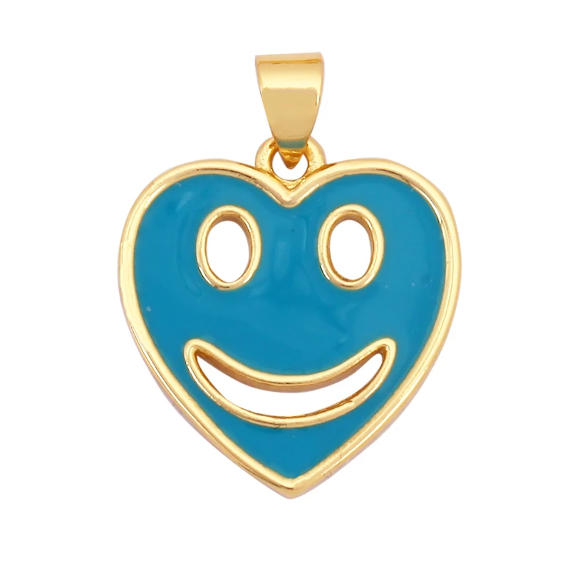 New Style Number Eleven Happy Face Round Charm Pendant,Fashion
