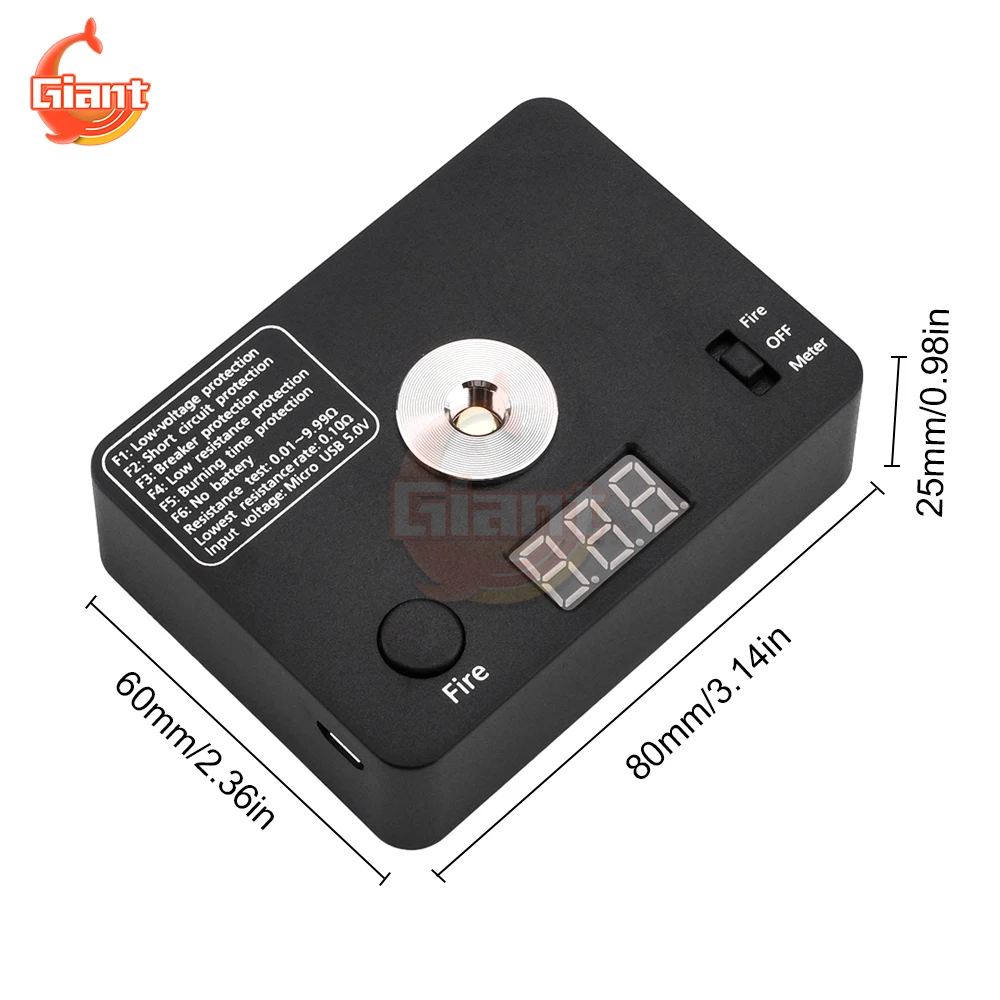 Digital Resistance Tester Professional Ohm Meter