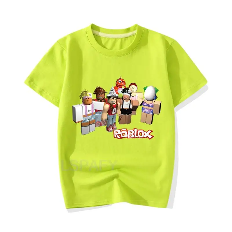 Jogo ROBLOX infantil T-shirt impresso, roupas infantis, moda verão, tops  brancos, meninos, meninas, roupas, novo - AliExpress