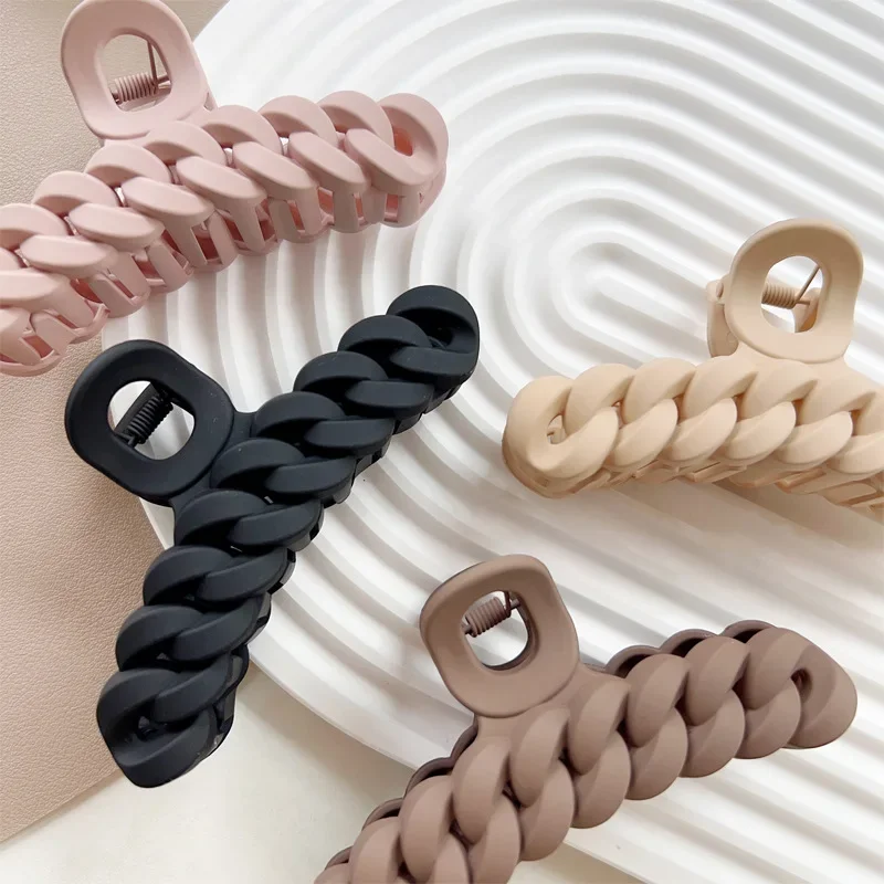 

Large Ponytail Luxury Hair Clips for Women Korean Claw Clips Thick Hair Soild Colors Crab Claw Clips Hair Accessories for Women