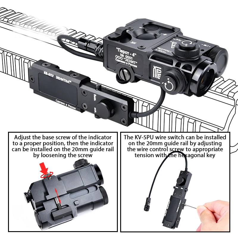 Tactical CNC PERST-4 Aiming Red Green Laser PEQ Blue IR Laser Airsoft can be reset to zero PEQ15 CQBL NGAL Weapon lights hunting