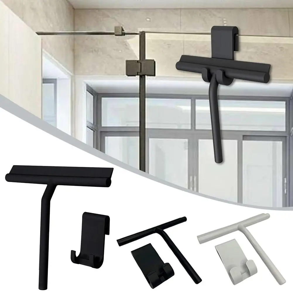 Shower Squeegee Window Glass Silicone Clean Scraper Tool Brush Mop Bathroom Hanging Professional Wiper Cleaning Hook With S D6J5 window cleaner window cleaning tool cleaning scraper scraper tool set silicone scraper glass scraper glass window scraper cleaning squeegee shower squeegee scraper tool kit