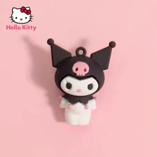 

Hello Kitty Kuromi Keychain Doll Vinyl Cartoon Doll Pendant Ornaments Girls Decoration Bags Accessories Holiday Gifts