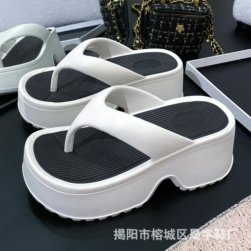 Thick Bottom Women Flip Flops Summer Fashion Sandals Outdoor Beach Slippers Bathroom Home Shoes Comfort Soft Sole Slides 5