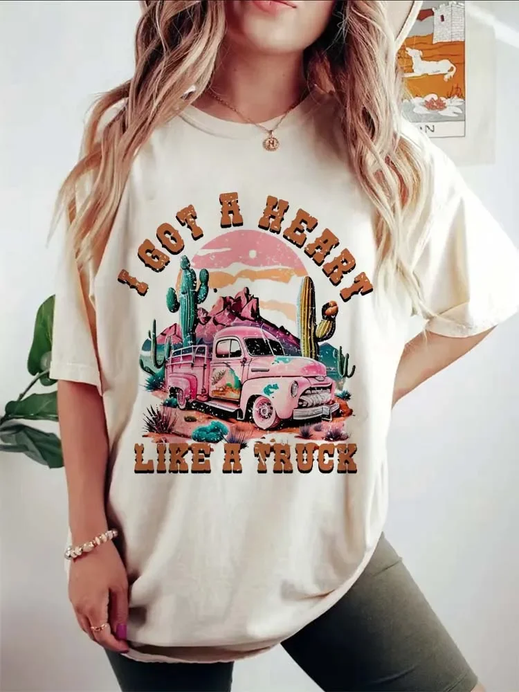 

Футболка с надписью «I Got A Heart Like A Truck»
