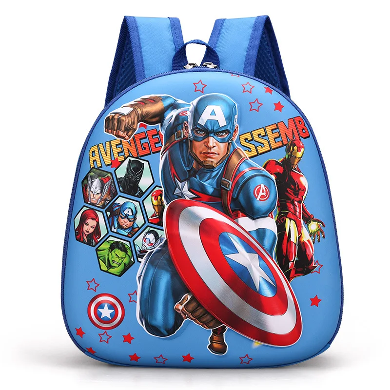 New Disney cartoon Avengers 3D Spider-Man boys School Bag New Kindergarten Baby frozen Backpack Cute gift 4