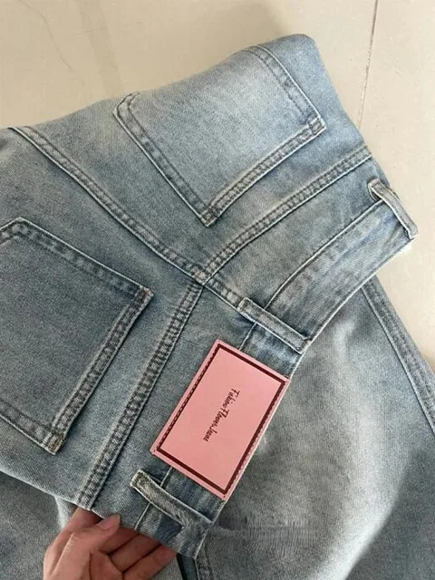Jean Baggy à jambes larges pour femmes, Vintage Y2K Punk, taille basse, pantalon en Denim ample, Streetwear, mode Trashy, Long pantalon patineur 3