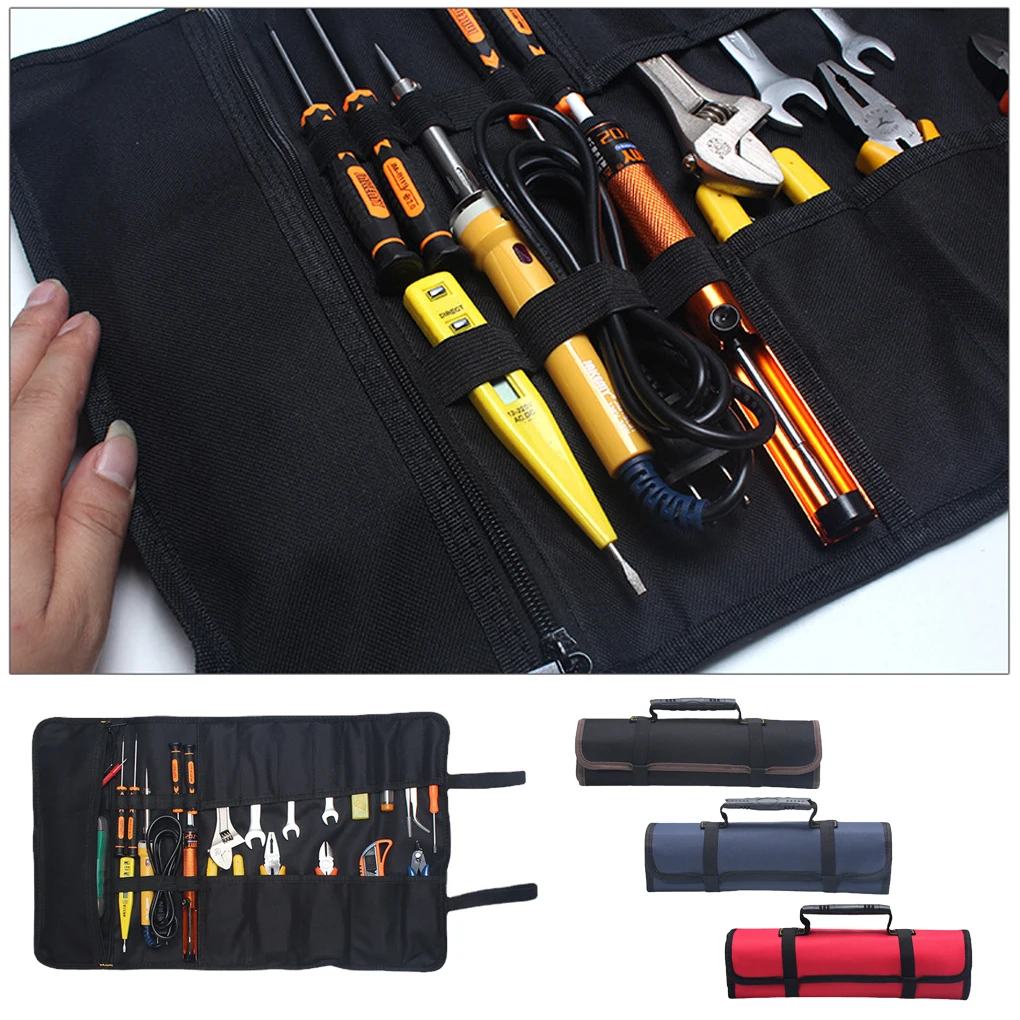 

Waterproof Wrench Storage Bag Portable Tools Organizer Folding Pocket Red