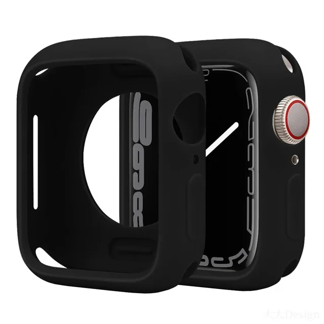 Premium Soft Silicone Smartwatch Protection Case - Durable and Stylish Shell Cover