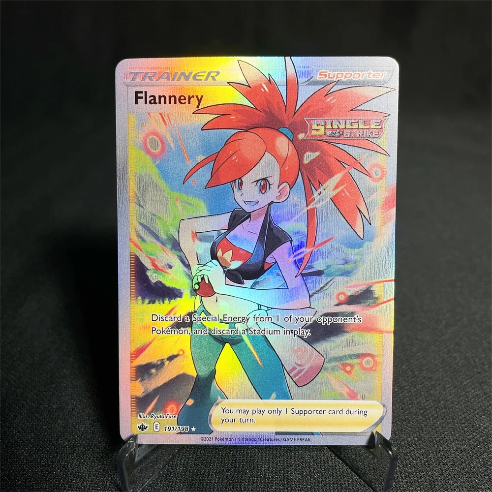 thumbnail image 1 of Cards Foil Flash Card Sword-shield Series Pikachu Entei Flannery Leafeon Chien-pao Glaceon Collection Cards Proxy Card, 1 of 5