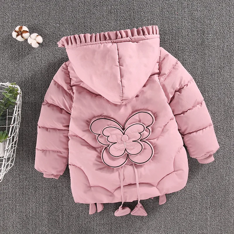 

2022 Teenage Winter Girl Coat Thick Cotton Padded Princess Doudoune Enfant Fille Kids Down Coat Parkas Children's Winter Jacket