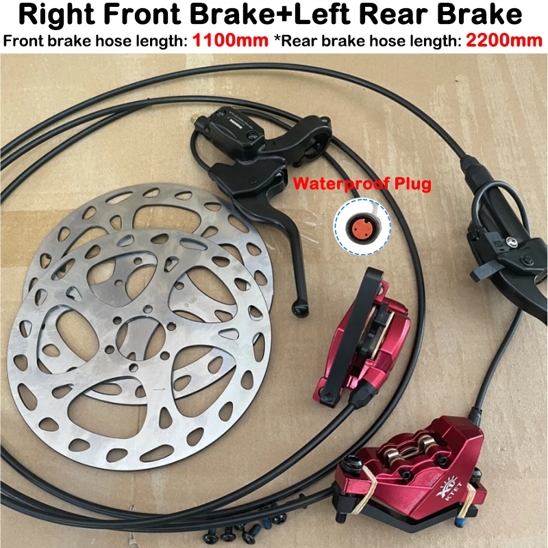Frein à disque hydraulique VTT ROKOO - Kit avant droit - Noir