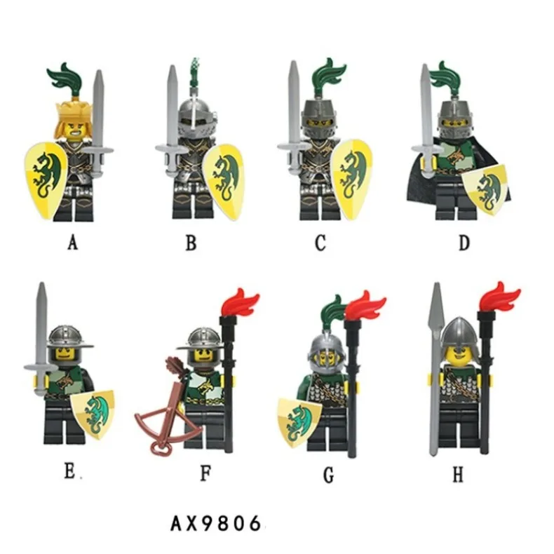 MOC-Bausteine, Bausteine im mittelalterlichen Stil, Menschenähnliche Figuren, Party- und Geburtstagsgeschenke, Spielzeug für Kinder, Zeichentrickfiguren – Detail 8