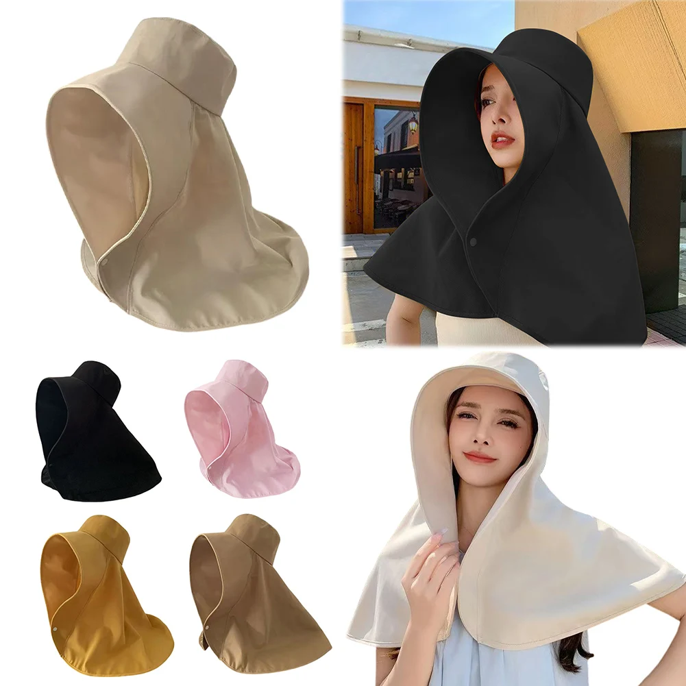 와이드 브림 숄 모자 여름 보호용 선 바이저 캡 야외 등산 낚시용 다목적 접이식 버킷 모자