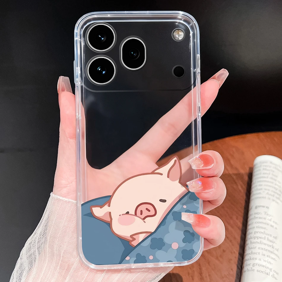 Clear Cool Stars Vibe Shockproof Silicone Phone Case