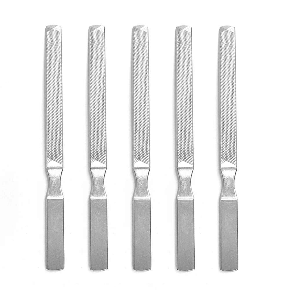 1/5pcs Nail File Stainless Steel Double Side Manicure Sharpening Nail Nail Tool Manicure