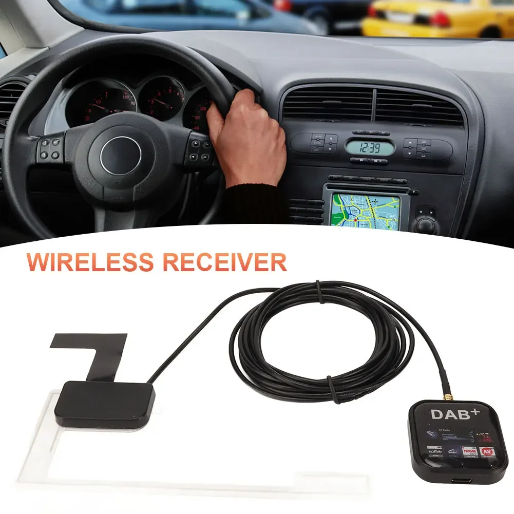 DAB+ Digital Radio Receiver In Car Antenna Digital DAB+ Adapter Tuner Type C Powered DAB USB Adapter for Android Car Radio Units