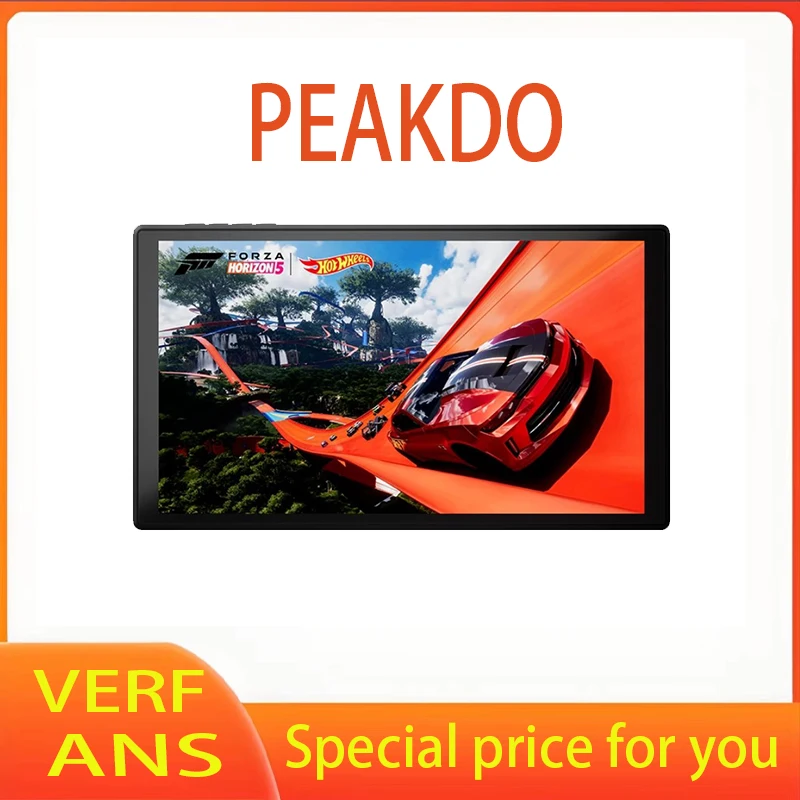 PEAKDO new ultra-thin body 60Hz portable screen Switch/Steam/PC/PS4/PS5/XBOX host touch echo 7-inch portable display